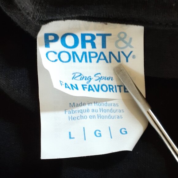 Lite A Fine Pilsner Beer - Green Shamrocks - New Large Black T-Shirt - Picture 3 of 4